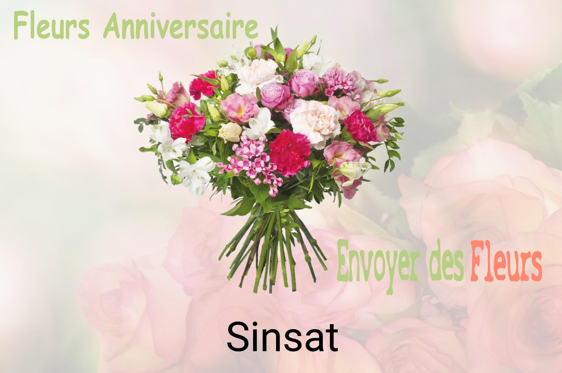 Bouquet de fleurs d’anniversaire livré à Sinsat